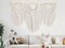 Large Handmade Boho Macramé Wall Hanging – 43" x 32" Woven Tapestry with Wooden Beads & Rod, Includes 3-Color Beads, Clips & Green Cotton Rope, Perfect Wall Art Decor for Living Room, Bedroom, or Wedding